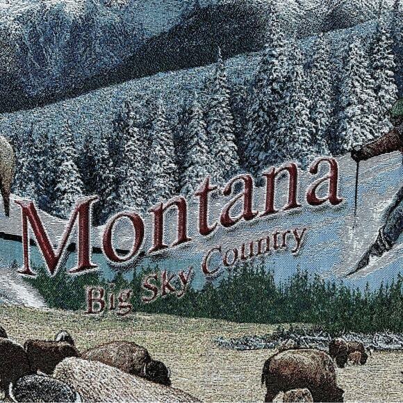 Throw blanket Montana big sky country excellent condition - Picture 2 of 3